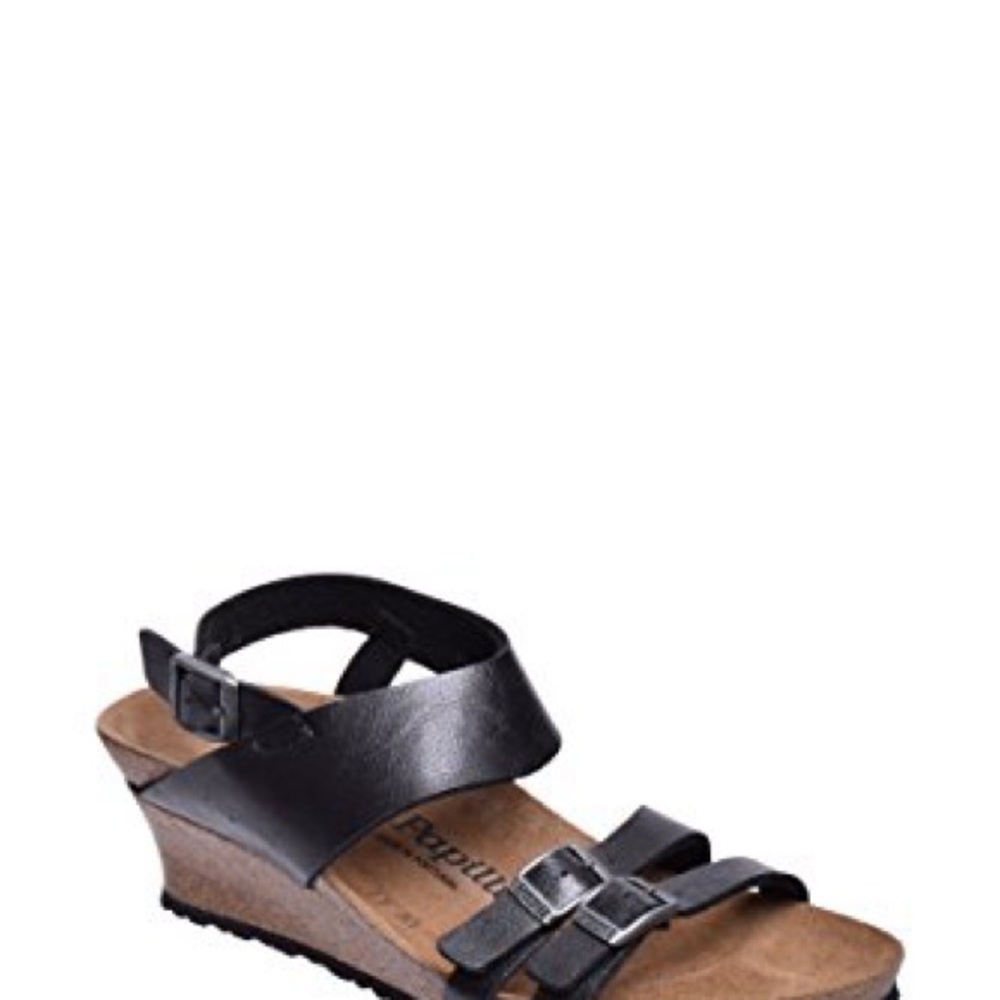 Birkenstock Black Wedge Sandals